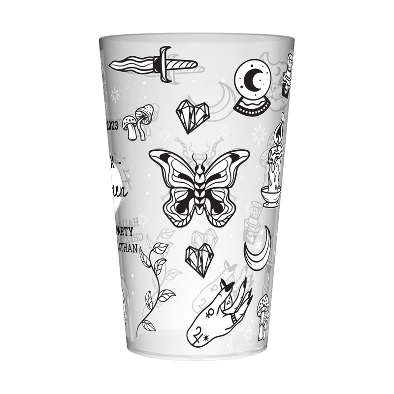 Gobelet personnalisé Halloween Black & White