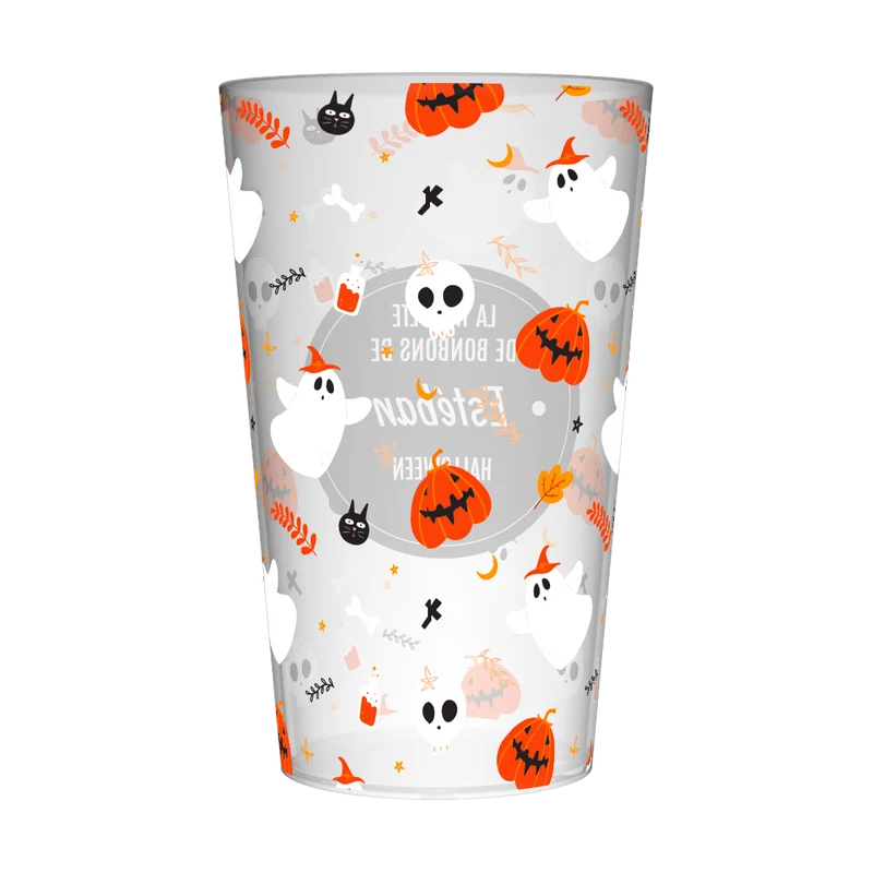 Gobelet personnalisé Halloween Fantôme & Citrouille
