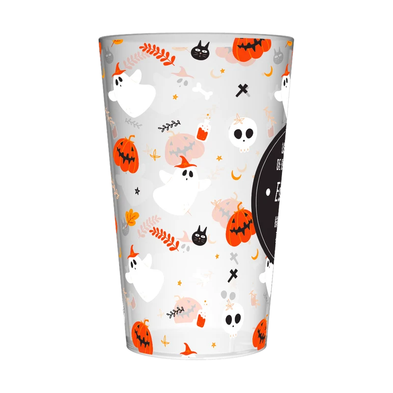 Gobelet personnalisé Halloween Fantôme & Citrouille