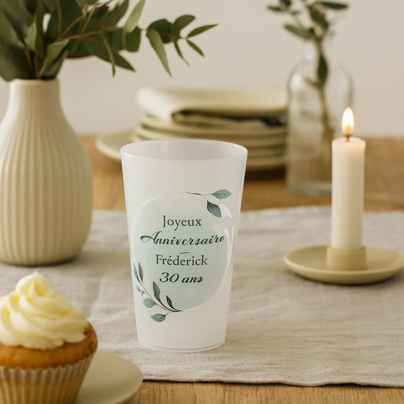 Gobelet personnalisé Anniversaire Chic et Classe
