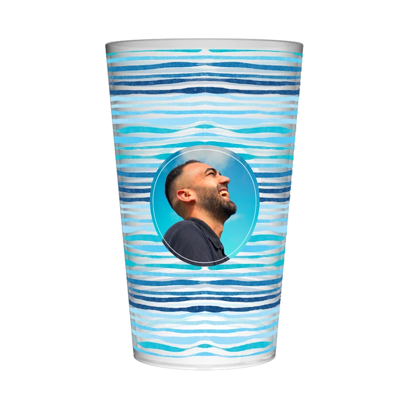 Gobelet personnalisé Anniversaire Bleu
