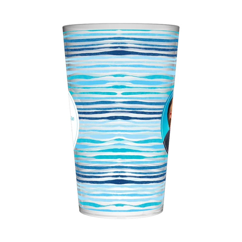 Gobelet personnalisé Anniversaire Bleu