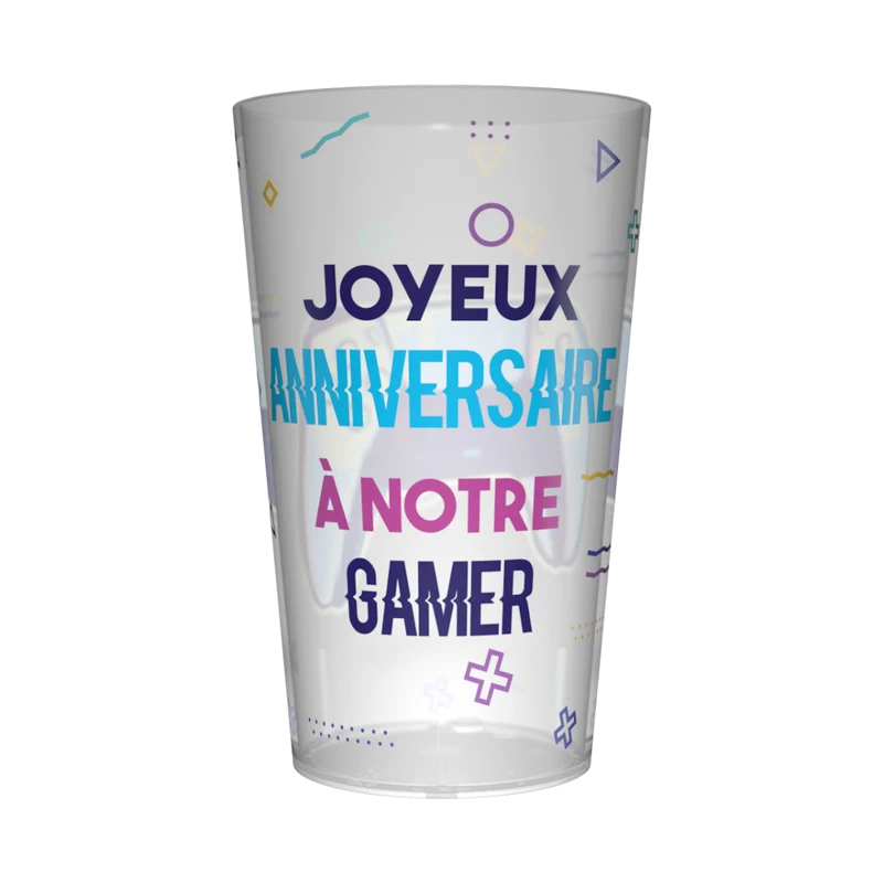 Gobelet personnalisé Anniversaire Jeux Vidéos