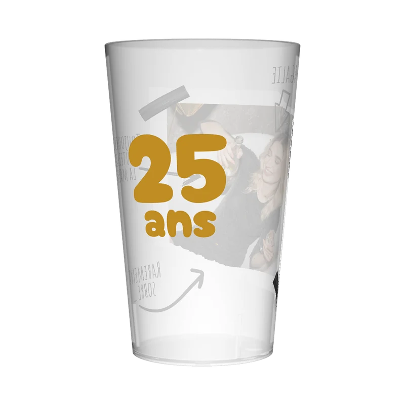 Gobelet personnalisé Anniversaire Photo Souvenir