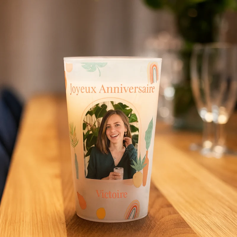 Gobelet personnalisé Anniversaire Chic