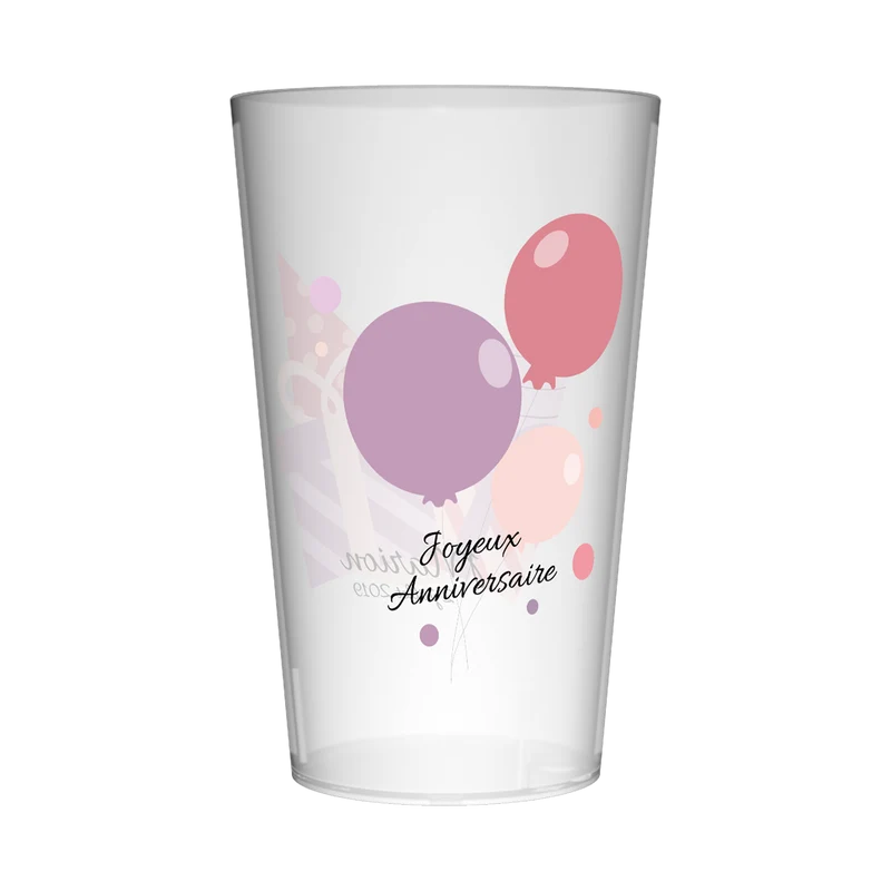 Gobelet personnalisé Anniversaire Festif