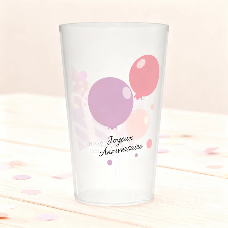Gobelet personnalisé Anniversaire Festif