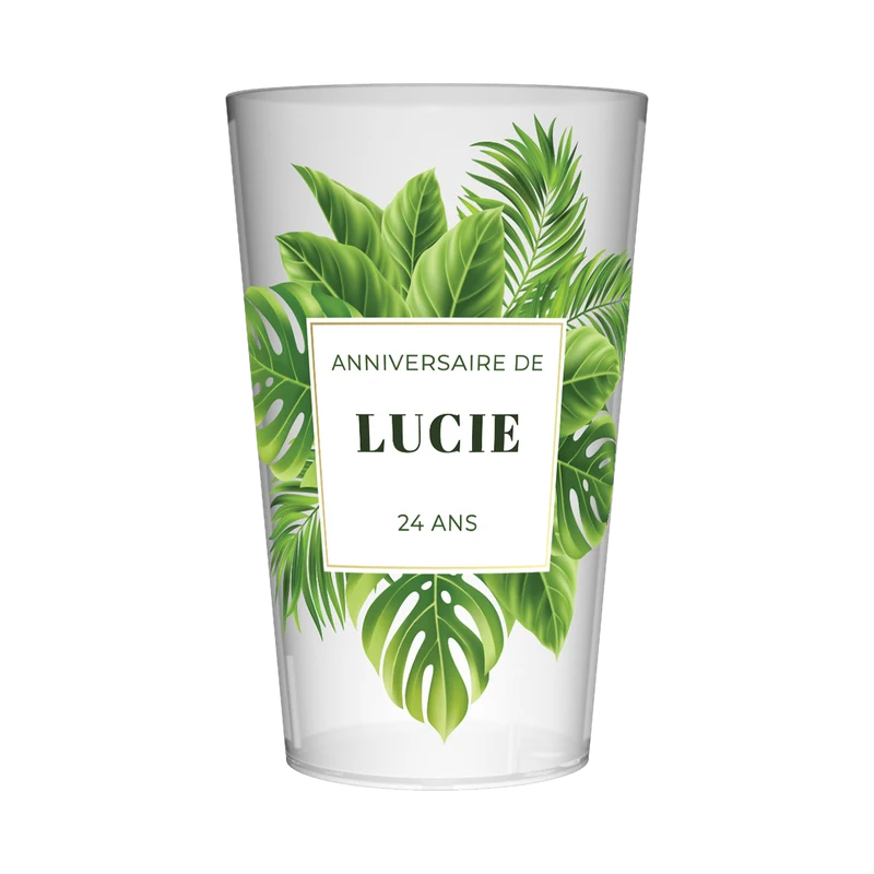 Gobelet personnalisé Anniversaire Jungle