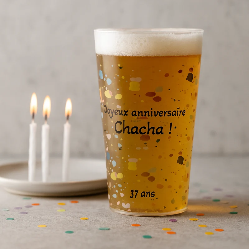 Gobelet personnalisé Anniversaire Taches
