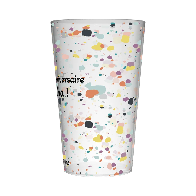 Gobelet personnalisé Anniversaire Taches
