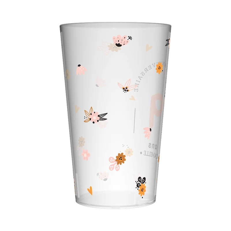 Gobelet personnalisé Anniversaire Mignon Fleurs