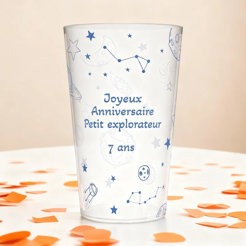 Gobelet personnalisé Anniversaire Ciel
