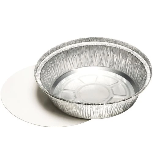 Plats avec couvercles en carton laminé avec le PE rond 1000 ml Ø 23 cm · 4,4 cm (250 unités)