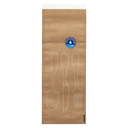 Enveloppes pour couverts 26 cm x 10 cm naturel (1500 unités)
