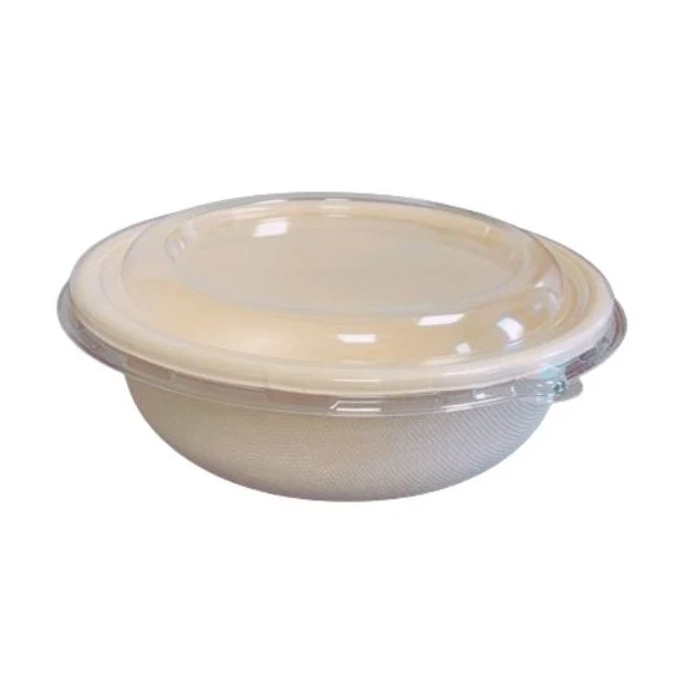 Saladiers ronds 1000 ml en pulpe sans couvercle (400 unités)