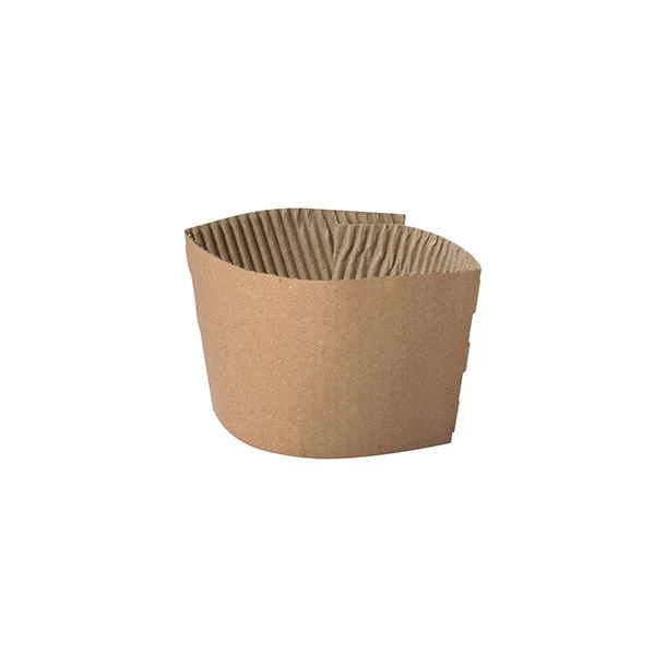 Bagues pour gobelet 12,5 x 6 cm en kraft brun (700 unités)