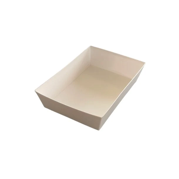 Barquettes frites 18,4 x 13 x 4,2 cm en carton blanc (400 unités)