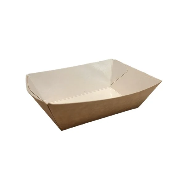 Barquettes frites 500 ml en carton brun (500 unités)