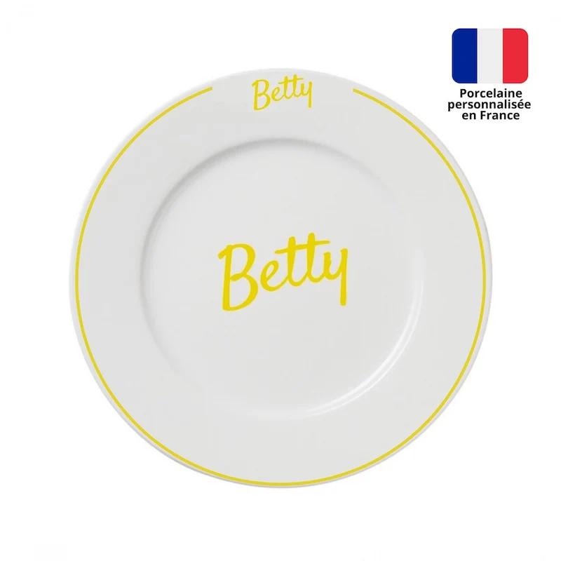 Moyenne assiette personnalisée 19cm - ÉLÉGANCE