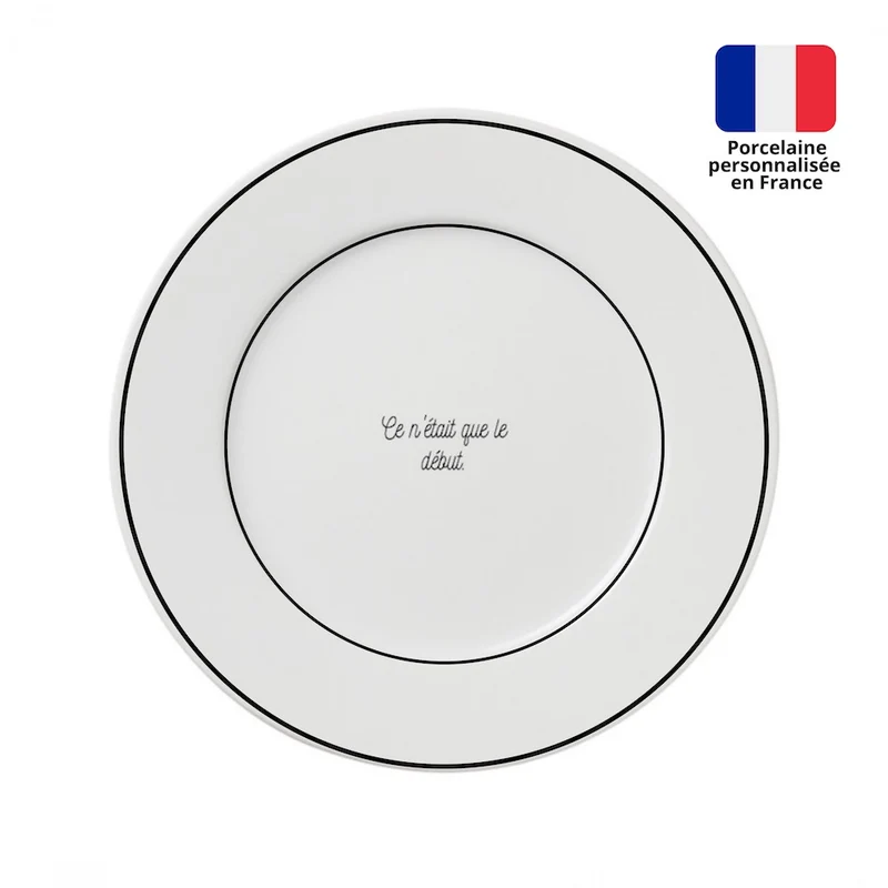Petite assiette personnalisée 17cm - ÉLÉGANCE