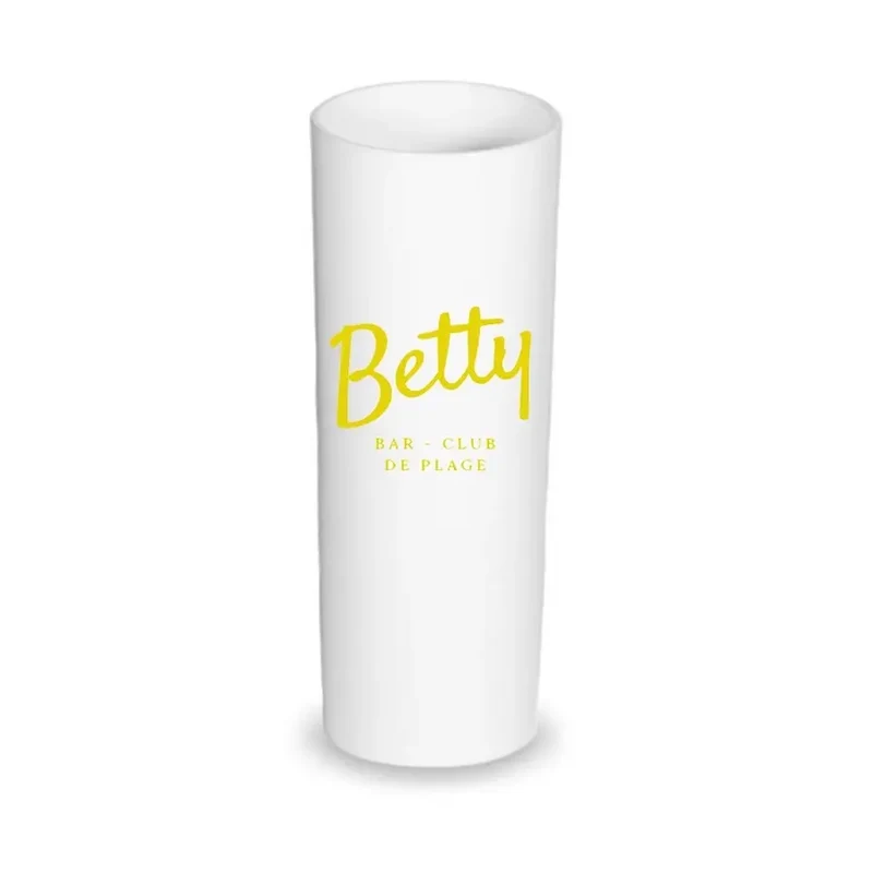 Verre à cocktail plastique incassable tube 25cL