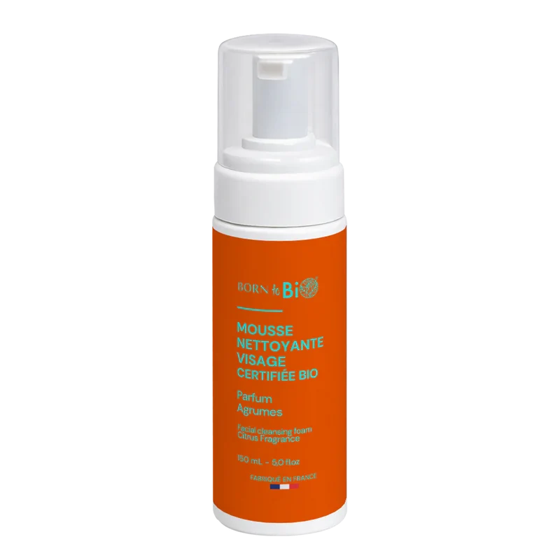 Mousse nettoyante pour le visage bio