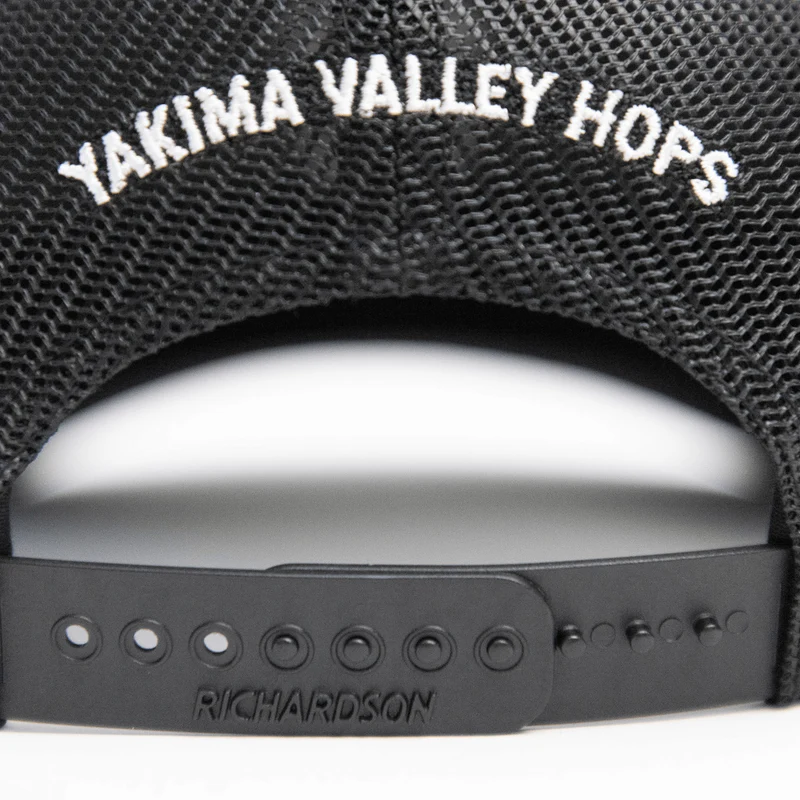 Classic Trucker Hat Black W/ White Logo
