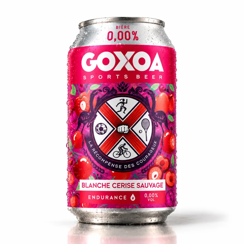 Pack blanche Cerise Sauvage 0.0% Canette