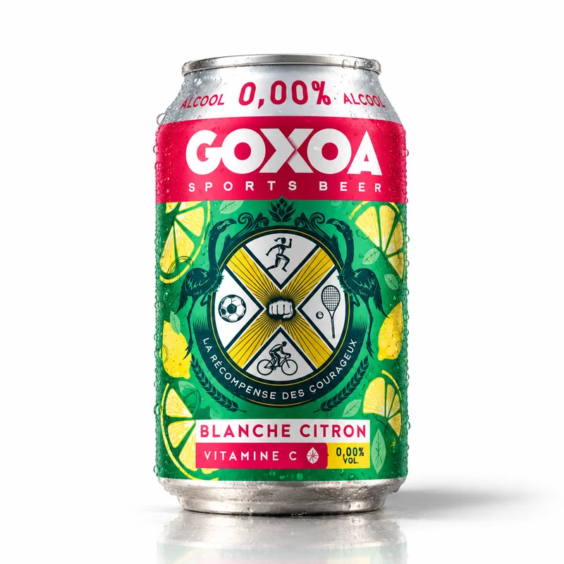 Pack blanche Citron 0.0% Canette