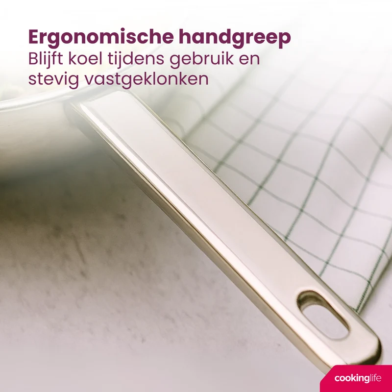 Poêle en inox Cookinglife - Poêle à frire - Superior - Ø 24 cm - 1 pièce
