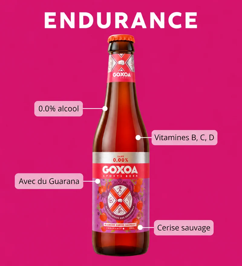 Bouteille Blanche Cerise Sauvage 0.0%