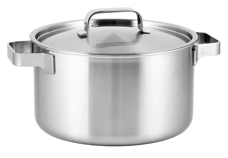 Casserole / Soupière avec couvercle Sola Ruby - Triply inox ø 24 cm / 5,5 litres - compatible avec toutes les sources de chaleur