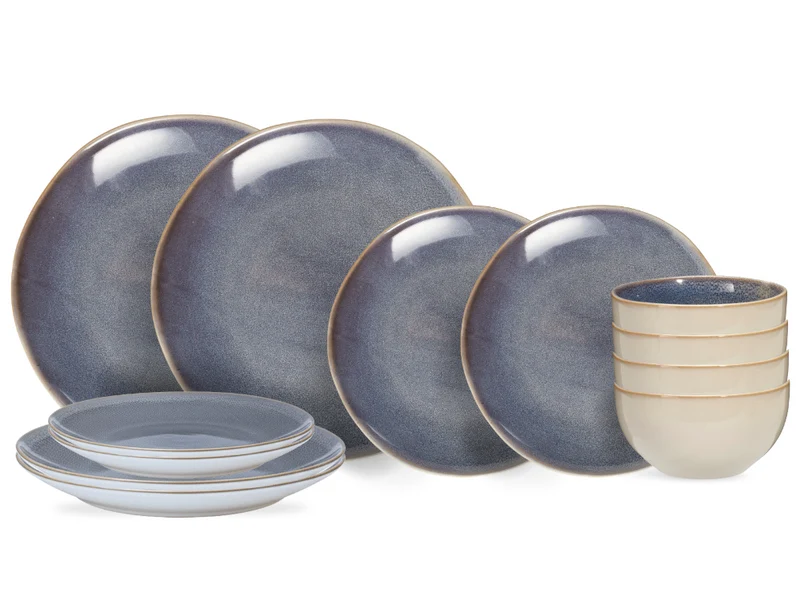 Ensemble de vaisselle Cookinglife - Serviesset 4 personnes - Serene - 12 pièces