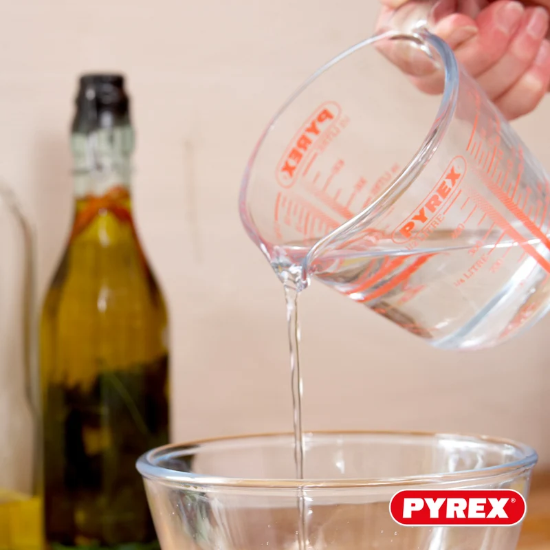 Set de Verres Doseur en Verre Pyrex Iconics' 3 Pièces - 250 ml, 500 ml & 1 Litre