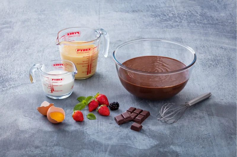 Set de Verres Doseur en Verre Pyrex Iconics' 3 Pièces - 250 ml, 500 ml & 1 Litre