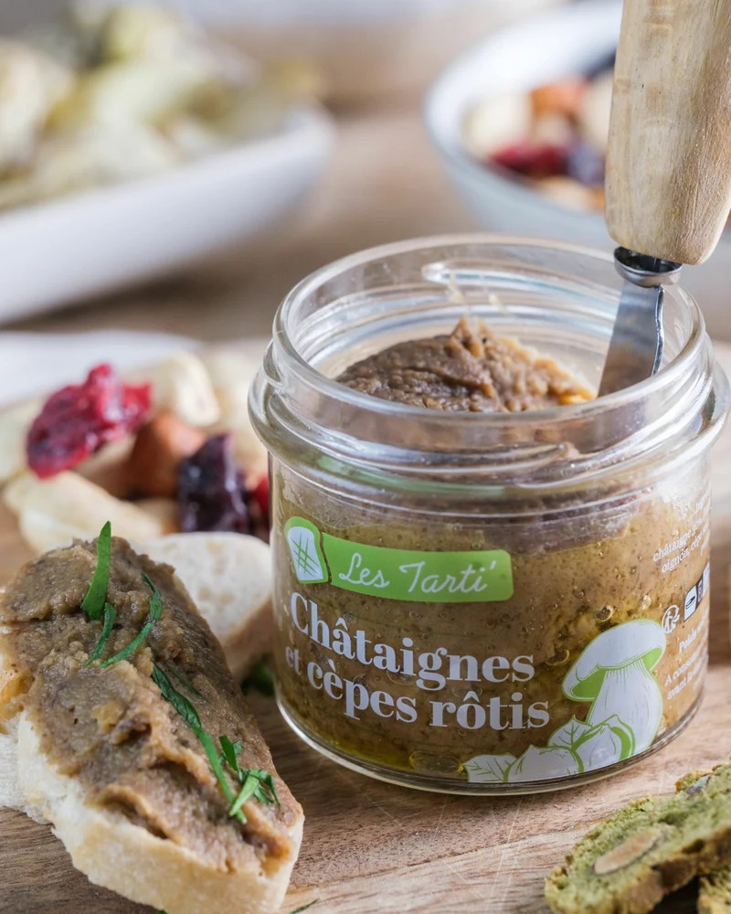 Tarti' châtaignes & cèpes rôtis