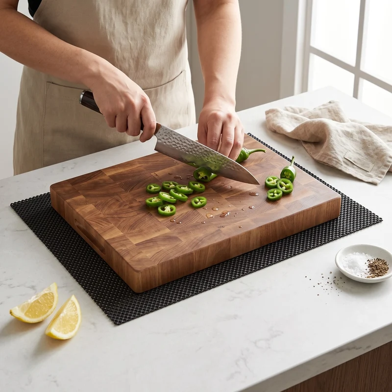 Cookinglife Tapis Antidérapant - pour planche à découper - 150 x 30 cm
