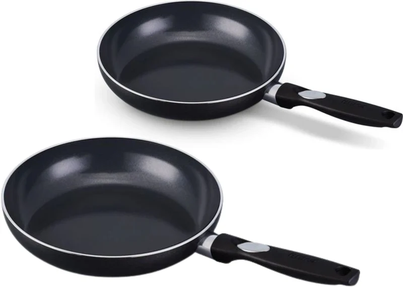 Batterie de cuisine Sola Pearl 7 pièces inox - Compatible Induction - Casserole ø 16, 18, 20 cm & Casserole ø 16 cm + Poêle ø 24, 28 cm + Cocotte ø 24 cm