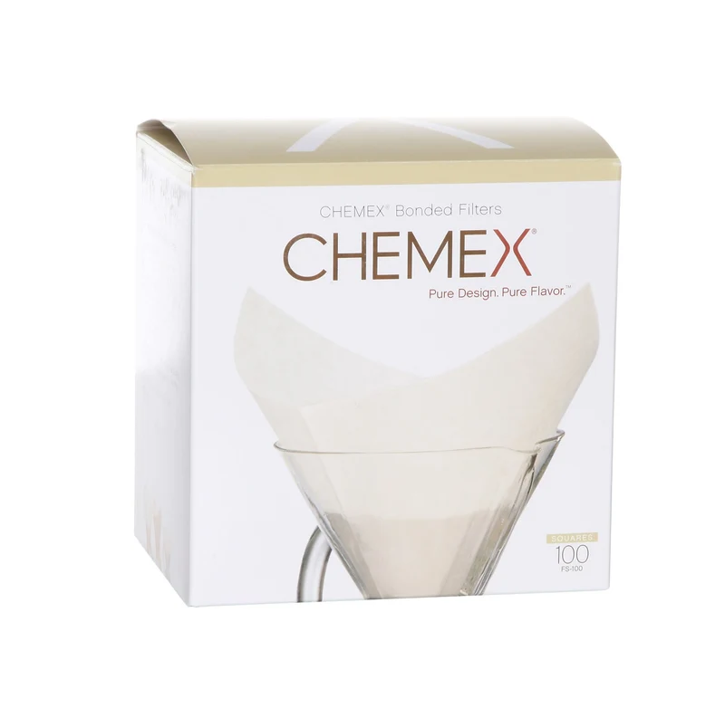 Filtres à café / filtres en papier Chemex FS-100 Square - Prépliés - 100 pièces