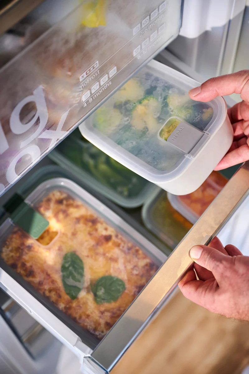 Plat à four / Plat à lasagne avec couvercle Mepal EasyClip Nordic Sage - Verre - 1,5 litre