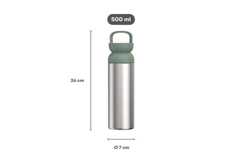 Mug Isotherme avec filtre à thé Mepal Ellipse Nordic Black - 500 ml