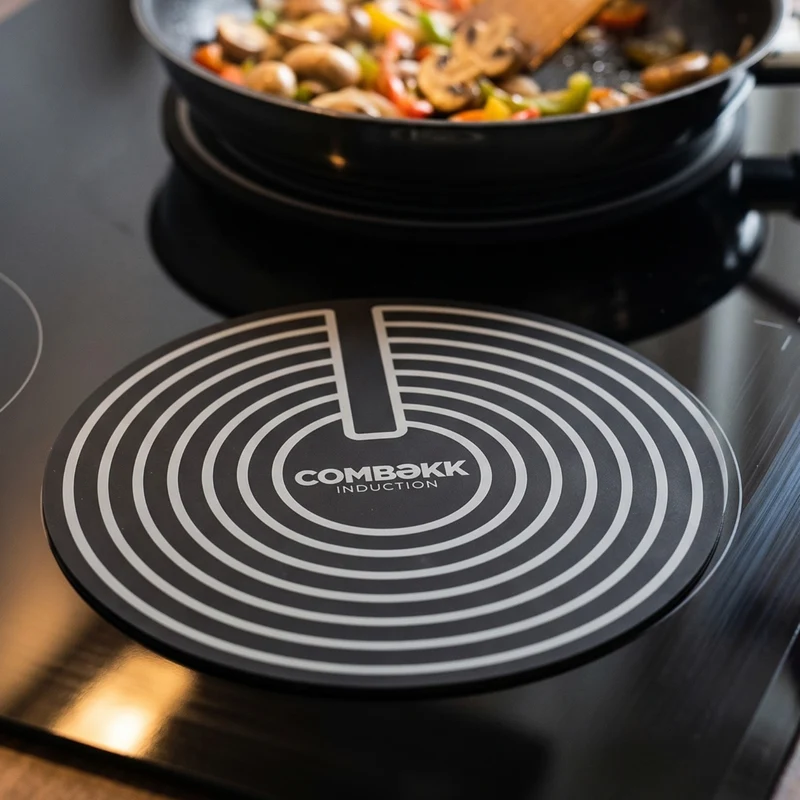 Protection plaque induction / Tapis de cuisson Combekk en silicone - Ø 18 / 24 / 28 cm - 3 pièces
