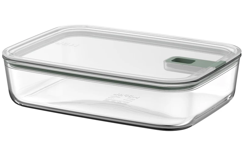 Plat à four / Plat à lasagne avec couvercle Mepal EasyClip Nordic Sage - Verre - 2,25 litres