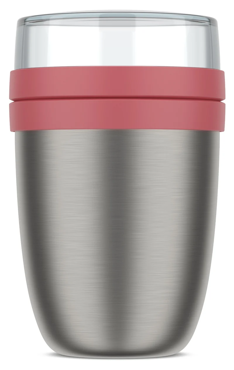Isotherme Mug Yaourt & Céréales / bol lunch Mepal Ellipse Vivid Mauve - 500 ml + 200 ml