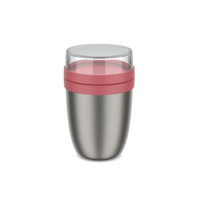 Isotherme Mug Yaourt & Céréales / bol lunch Mepal Ellipse Vivid Mauve - 500 ml + 200 ml