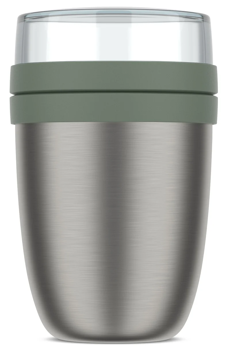 Isotherme Mug Yaourt & Céréales / bol lunch Mepal Ellipse Nordic Sage - 500 ml + 200 ml