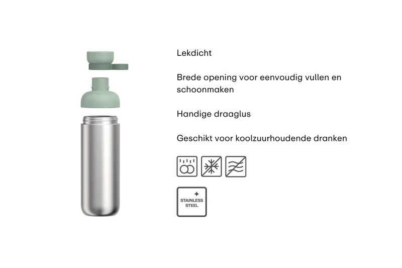 Gourde Mepal Vita Nordic Sage - Inox - 700 ml