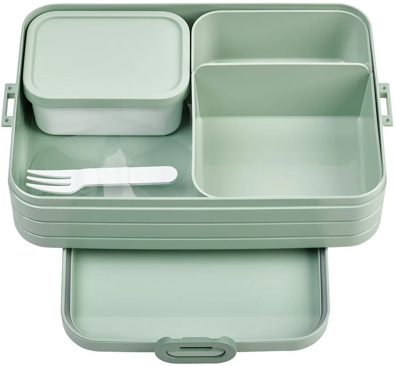 Boîte à lunch Mepal Take a Break Nordic Sage Large - avec 2 Bacs Bento