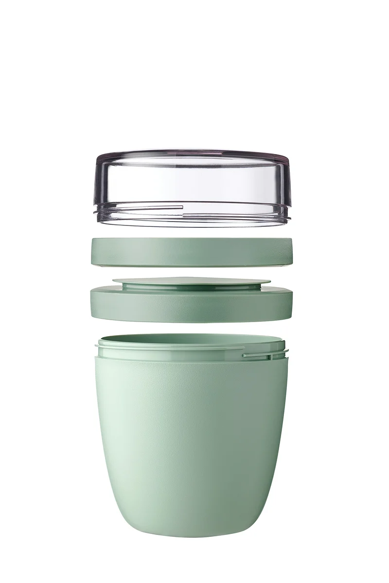 Mug Yaourt & Céréales / bol lunch Mepal Ellipse Nordic Sage - 500 ml + 200 ml