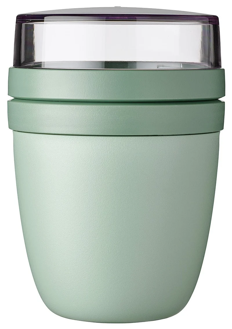Mug Yaourt & Céréales / bol lunch Mepal Ellipse Nordic Sage - 500 ml + 200 ml